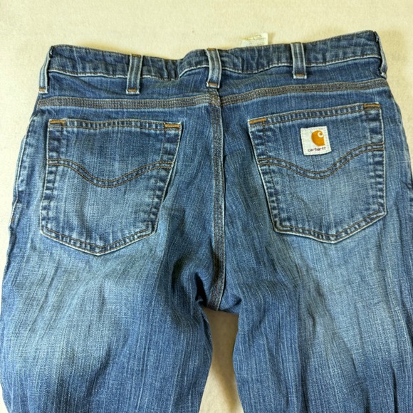 Carhartt Denim - Carhartt Womens Original Fit Bootcut Jeans Medium Wash Blue Denim 10 x 34